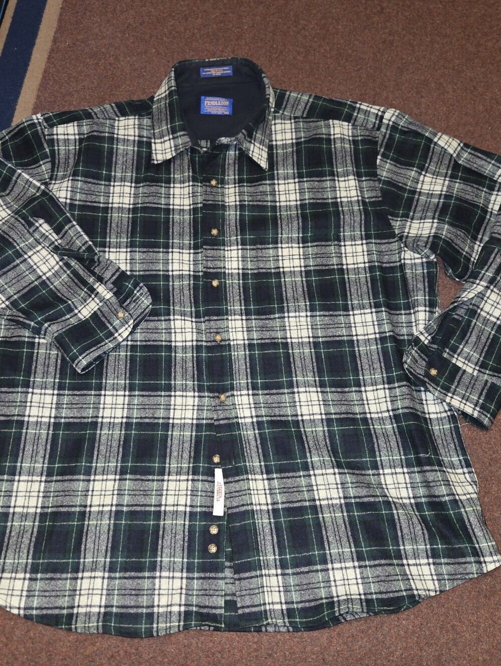 Pendleton Campbell Tartan Flannel Shirt Size XXL Wool Excellent Condition